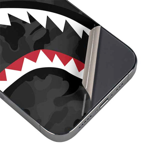 Shark Teeth Grey Street Camo iPhone 14 Pro Skin