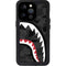 Shark Teeth Grey Street Camo iPhone 14 Pro Waterproof Case