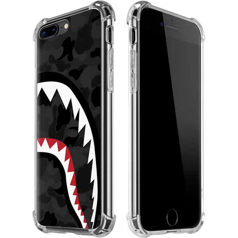Shark Teeth Grey Street Camo iPhone 7/8 Plus Clear Case