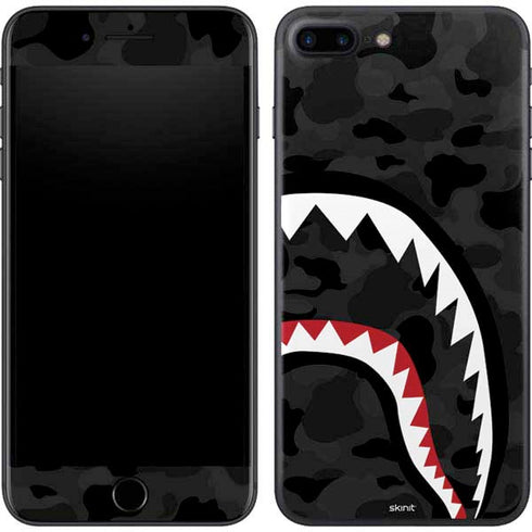 Shark Teeth Grey Street Camo iPhone 7 Plus Skin