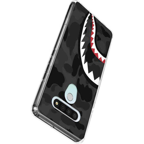 Shark Teeth Grey Street Camo LG Stylo 6 Clear Case
