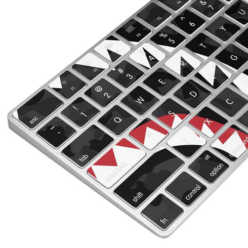 Shark Teeth Grey Street Camo Magic Keyboard Skin