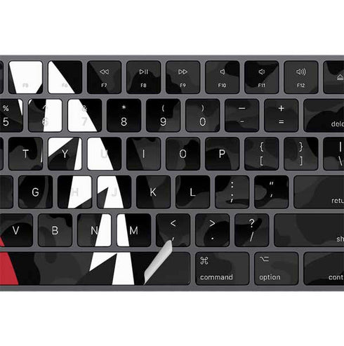Shark Teeth Grey Street Camo Magic Keyboard with Numeric Keypad Skin