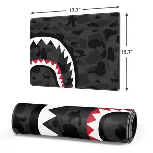 Shark Teeth Grey Street Camo Gaming Mouse Pad