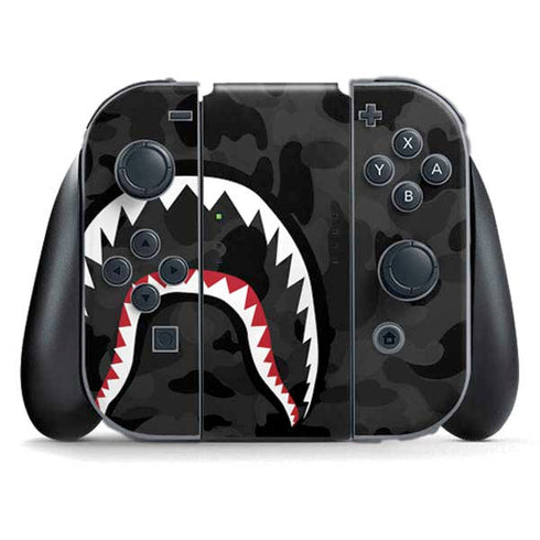 Shark Teeth Grey Street Camo Nintendo Switch (2017-2021) Joy-Con Controller Skin