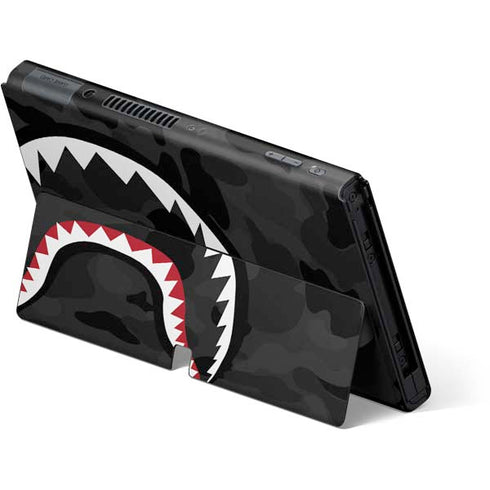 Shark Teeth Grey Street Camo Nintendo Switch OLED (2021) Skin