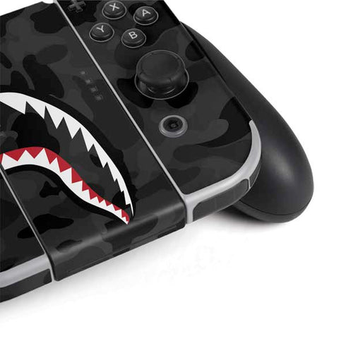Shark Teeth Grey Street Camo Nintendo Switch OLED (2021) Skin