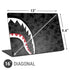 Shark Teeth Grey Street Camo Universal Laptop 16in (13 x 9.4in) Skin