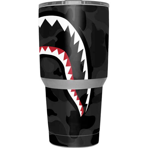 Shark Teeth Grey Street Camo Yeti 30oz Rambler Tumbler Skin