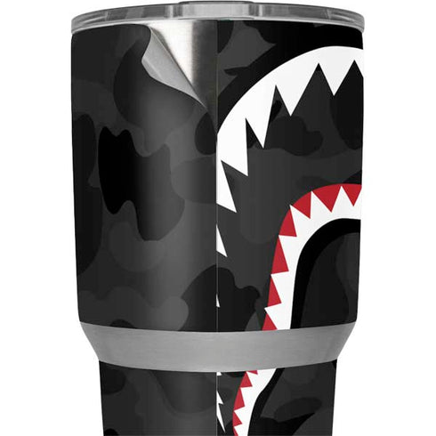 Shark Teeth Grey Street Camo Yeti 30oz Rambler Tumbler Skin