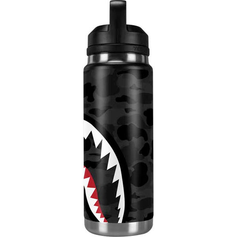 Shark Teeth Grey Street Camo YETI Rambler 26oz Bottle Skin