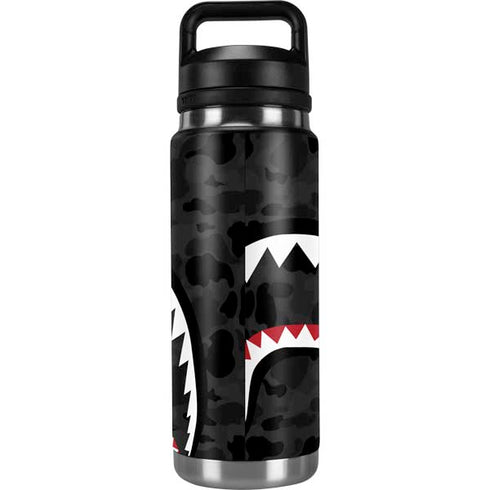 Shark Teeth Grey Street Camo YETI Rambler 26oz Bottle Skin