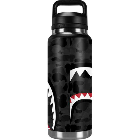 Shark Teeth Grey Street Camo YETI Rambler 36oz Bottle Skin