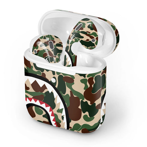 Shark Teeth Street Camo Apple AirPods 2 Skin