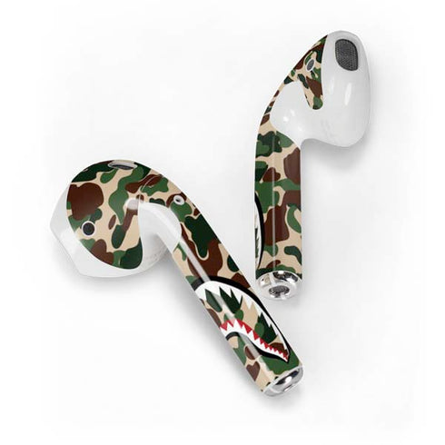 Shark Teeth Street Camo Apple AirPods Skin