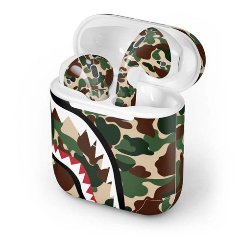 Shark Teeth Street Camo Apple AirPods Skin