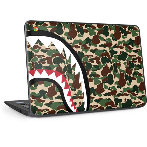 Shark Teeth Street Camo HP Chromebook Skin