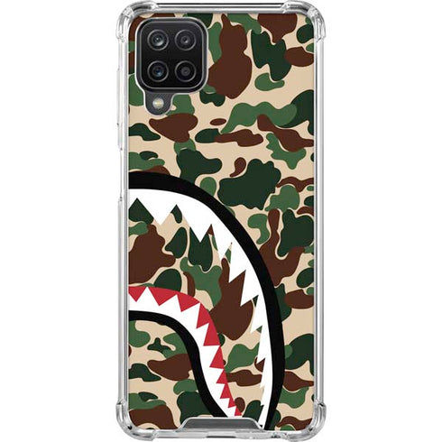 Shark Teeth Street Camo Galaxy A12 Clear Case
