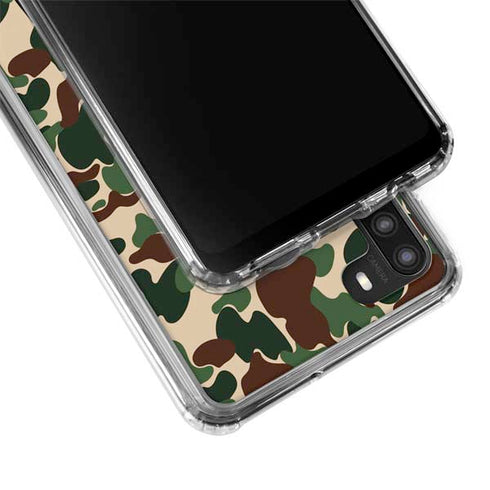 Shark Teeth Street Camo Galaxy A21 Clear Case