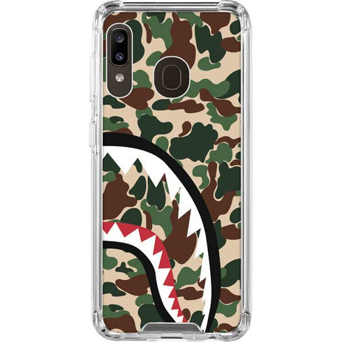 Shark Teeth Street Camo Galaxy A30 Clear Case