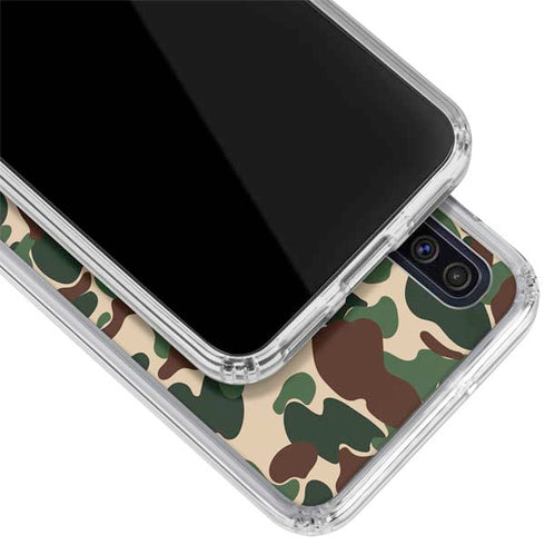 Shark Teeth Street Camo Galaxy A50 Clear Case