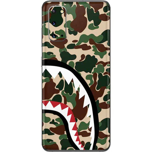 Shark Teeth Street Camo Galaxy S20 Skin