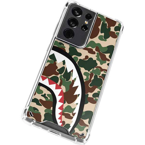 Shark Teeth Street Camo Galaxy S21 Ultra 5G Clear Case