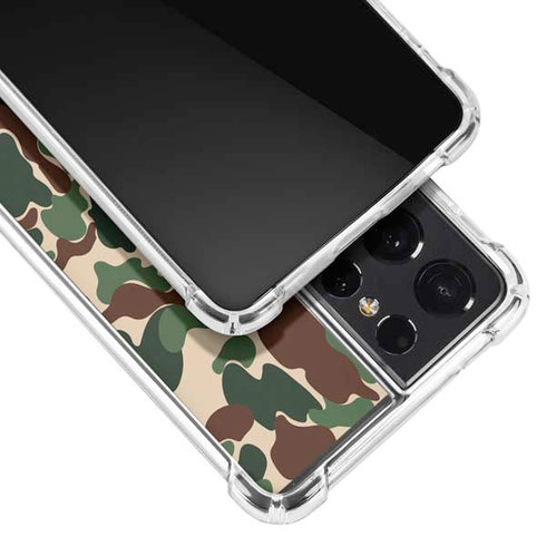Shark Teeth Street Camo Galaxy S21 Ultra 5G Clear Case