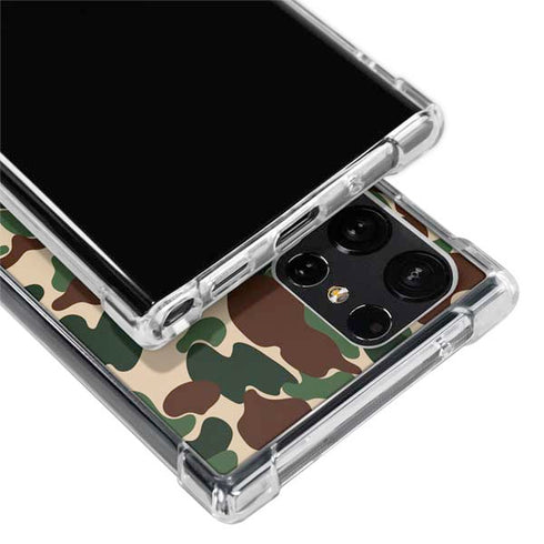 Shark Teeth Street Camo Galaxy S22 Ultra Clear Case