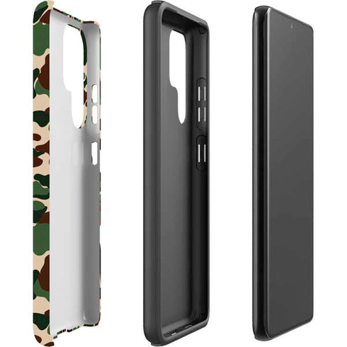 Shark Teeth Street Camo Galaxy S22 Ultra Pro Case