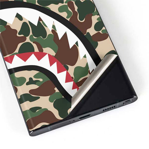 Shark Teeth Street Camo Galaxy S22 Ultra Skin