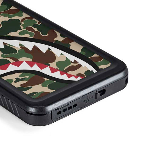 Shark Teeth Street Camo Galaxy S23 Plus Waterproof Case