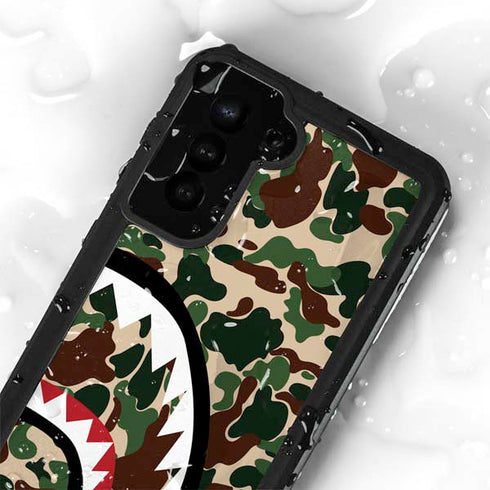 Shark Teeth Street Camo Galaxy S23 Plus Waterproof Case