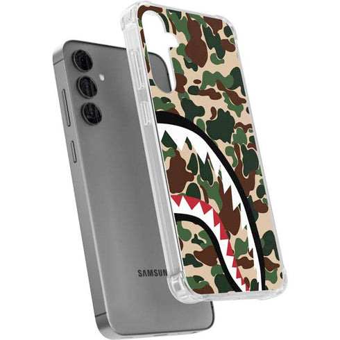 Shark Teeth Street Camo Galaxy S24 Plus Clear Case