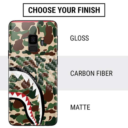 Shark Teeth Street Camo Galaxy S9 Skin