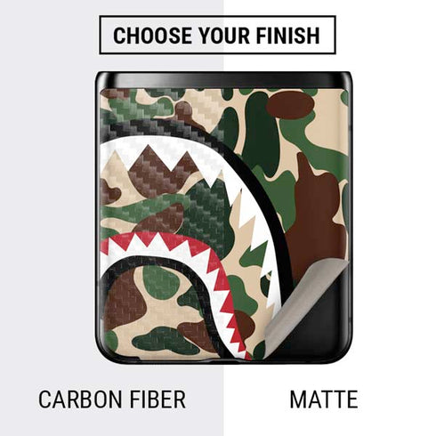 Shark Teeth Street Camo Galaxy Z Flip Skin