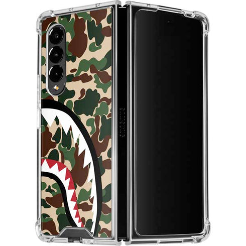 Shark Teeth Street Camo Galaxy Z Fold4 5G Clear Case