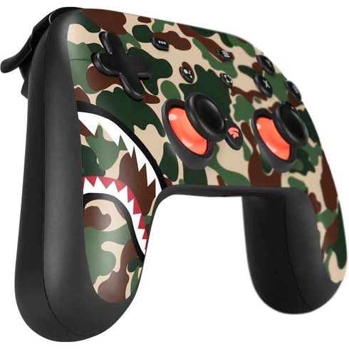 Shark Teeth Street Camo Google Stadia Controller Skin