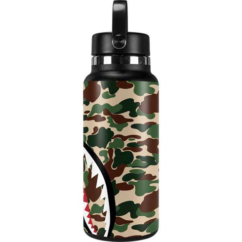 Shark Teeth Street Camo Hydro Flask 32oz Wide Mouth Skin