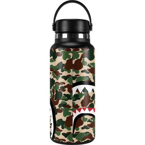 Shark Teeth Street Camo Hydro Flask 32oz Wide Mouth Skin