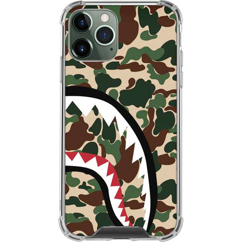 Shark Teeth Street Camo iPhone 12 Pro Clear Case