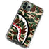 Shark Teeth Street Camo iPhone 12 Pro Clear Case