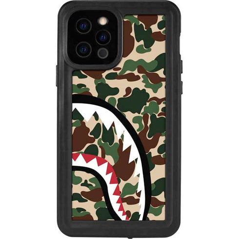 Shark Teeth Street Camo iPhone 12 Pro Waterproof Case