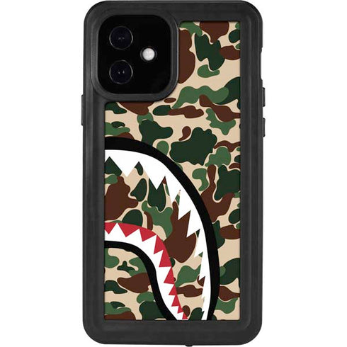 Shark Teeth Street Camo iPhone 12 Waterproof Case