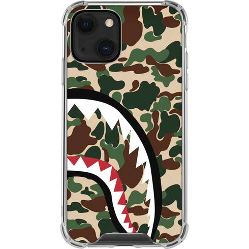 Shark Teeth Street Camo iPhone 13 Mini Clear Case