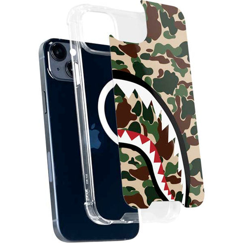 Shark Teeth Street Camo iPhone 15 Plus MagSafe Case