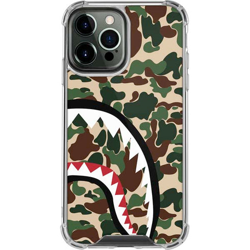 Shark Teeth Street Camo iPhone 15 Pro Max Clear Case