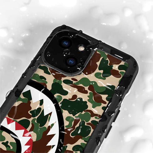Shark Teeth Street Camo iPhone 15 Waterproof Case