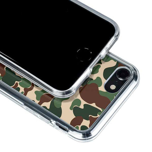 Shark Teeth Street Camo iPhone SE (2nd & 3rd Gen) Clear Case
