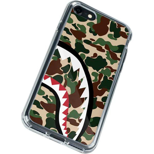 Shark Teeth Street Camo iPhone SE (2nd & 3rd Gen) Clear Case